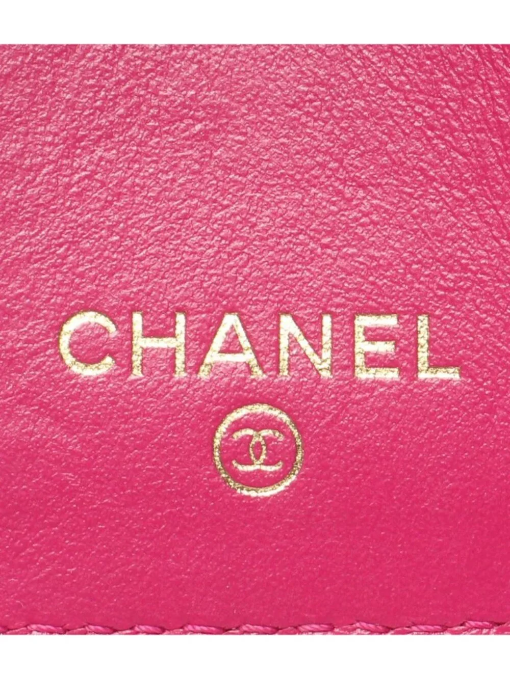 Chanel Trifold Wallet Gold Caviar Leather Quilted